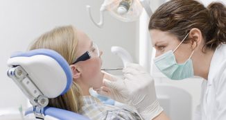 Child at the dentist