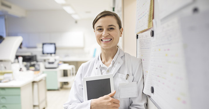 Scientist in lab