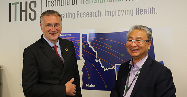 Dr. Ferrari and ITHS Executive Director Tong Sun